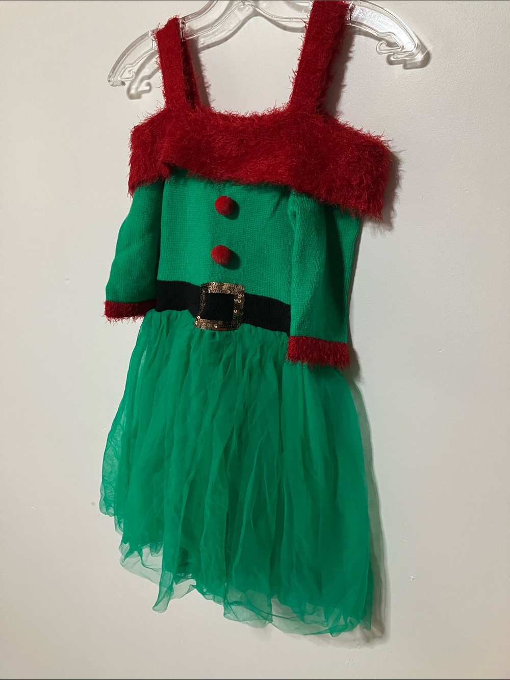 Urban Heritage Christmas Elf Sweater Dress Girl 4T 5T 6T Holiday Costume
